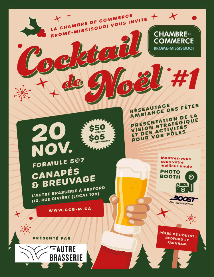 Premier cocktail de Noël de la CCB-M Pôles Ouest - Bedford et Farnham - 20 novembre 2024